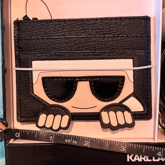 Karl Lagerfield Black and White Cat Coin Purse Set - Picture 11 of 12